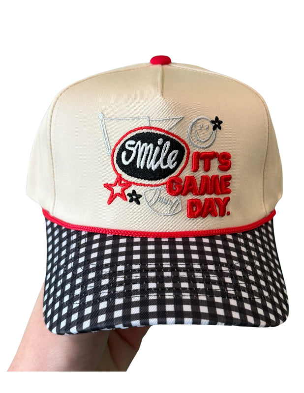 SMILE, IT'S GAME DAY HAT