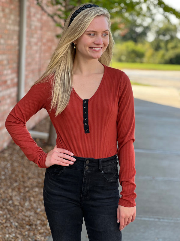 V NECK BODYSUIT