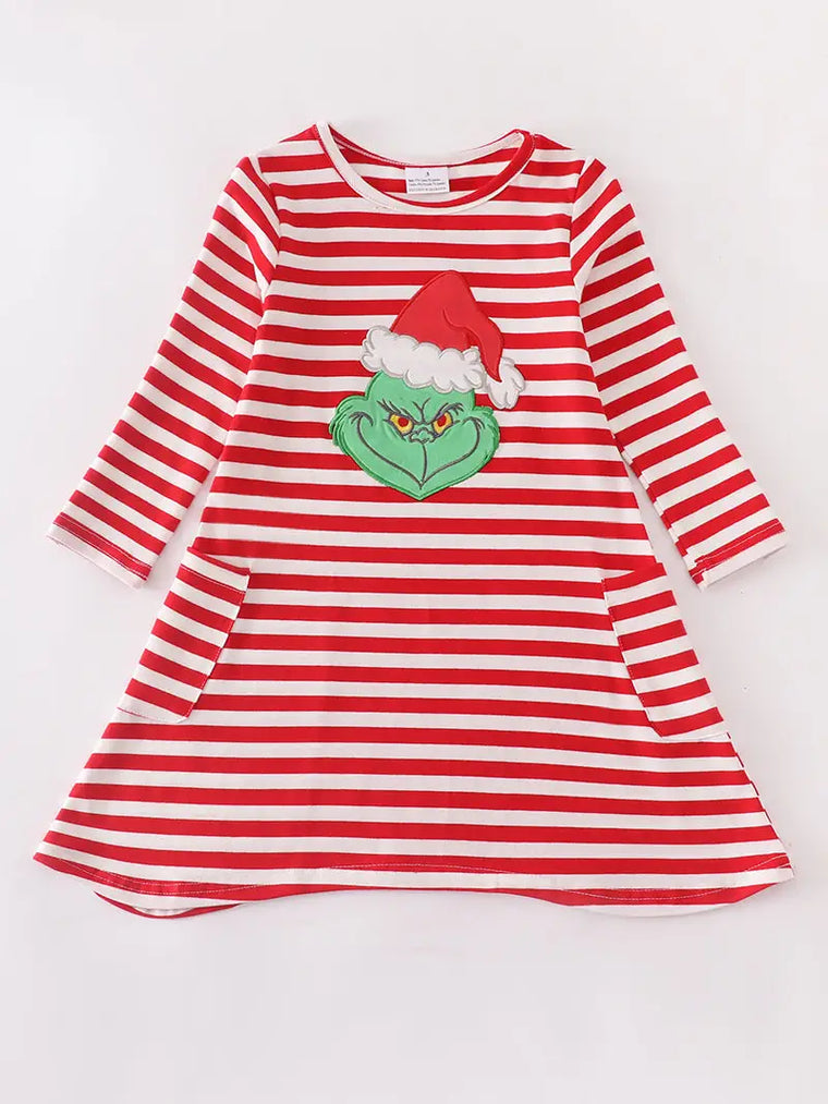 STRIPED GRINCH DRESS