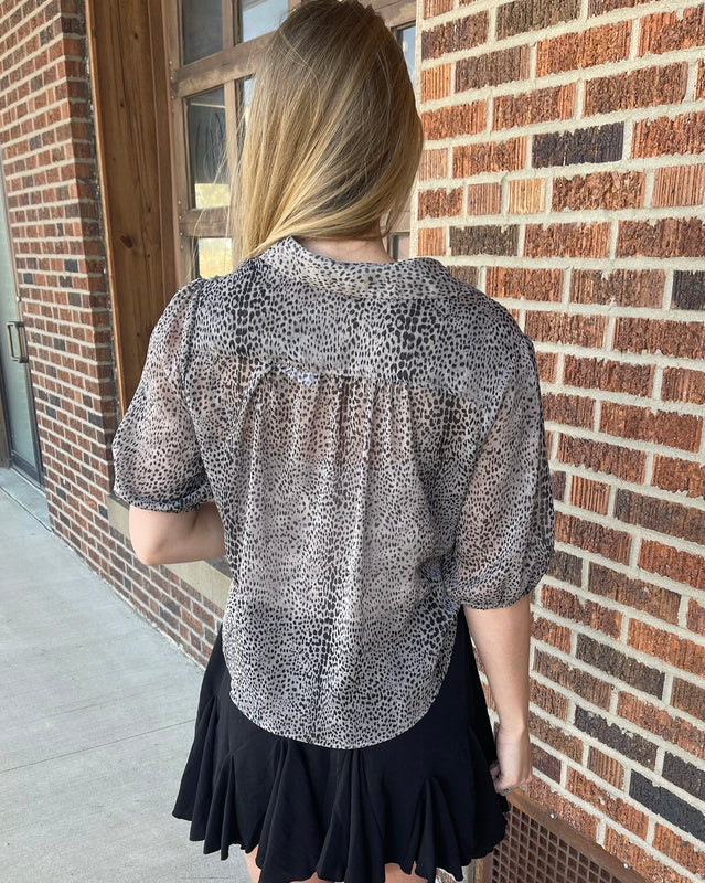 POPSTAR BUTTON FRONT TOP