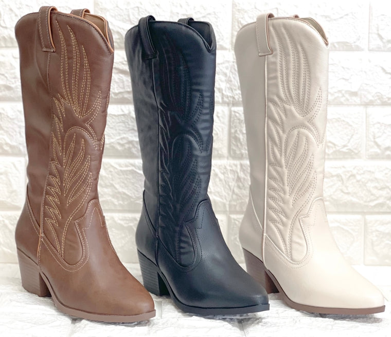 MONTANA COWBOY BOOT- 3 COLORS