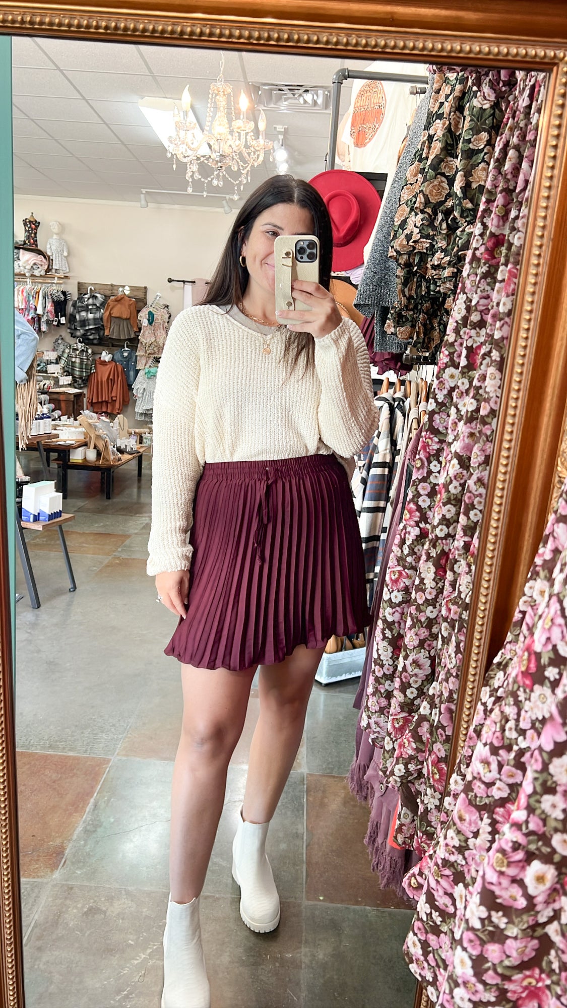 Plus Burgundy Satin Wrap Skirt | Plus Size | PrettyLittleThing USA