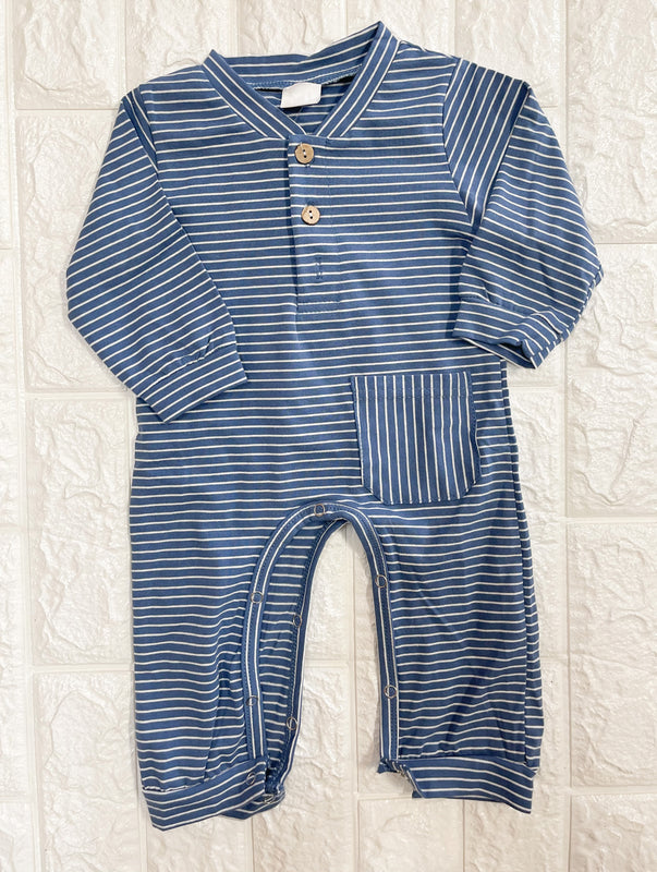 STRIPED ROMPER- 2 COLORS