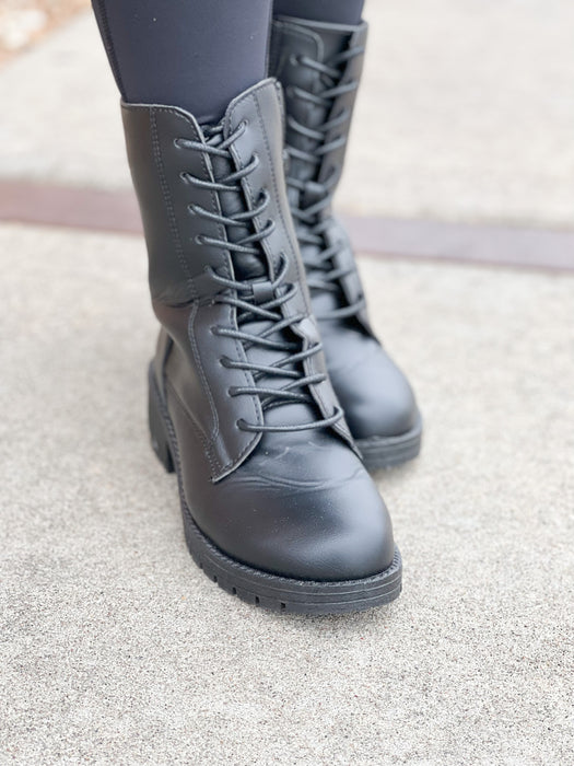 TRESSA COMBAT BOOT- 3 COLORS