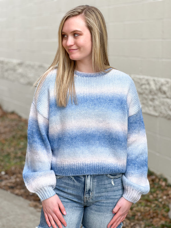 COTTON CANDY SKIES SWEATER- 2 COLORS