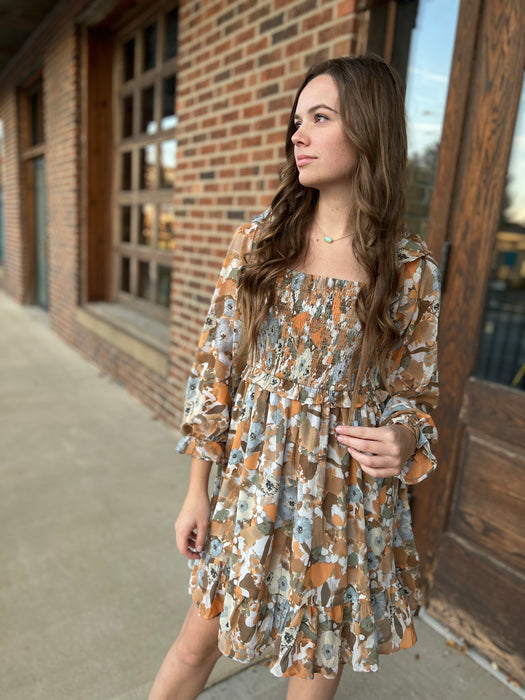 NIGHT AND DAY FLORAL DRESS- 2 COLORS