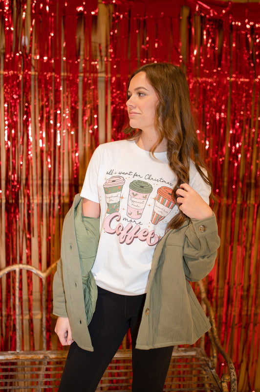 CHRISTMAS COFFEE GRAPHIC TEE