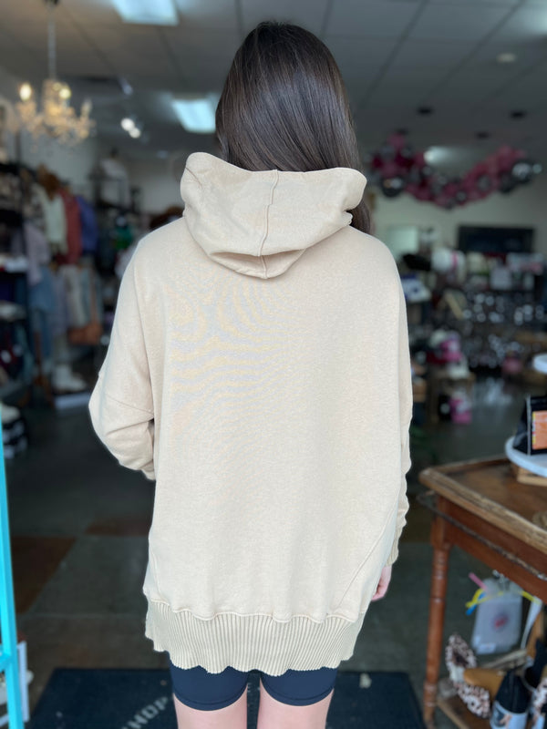 BOXY HOODED TOP- 3 COLORS