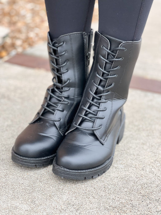 TRESSA COMBAT BOOT- 3 COLORS