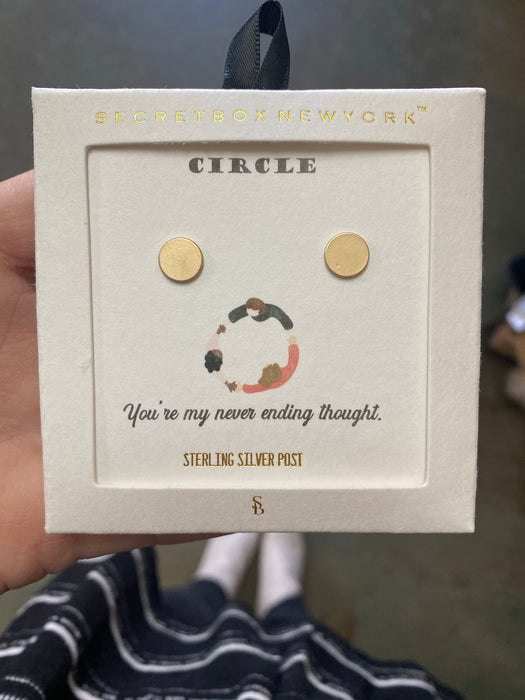BOXED STUD EARRINGS