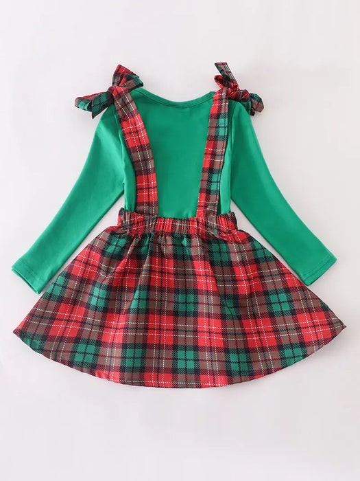 GRINCH PLAID DRESS