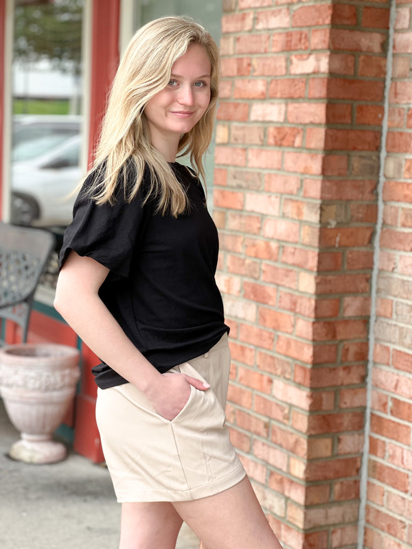 TAILORED SHORTS- 3 COLORS