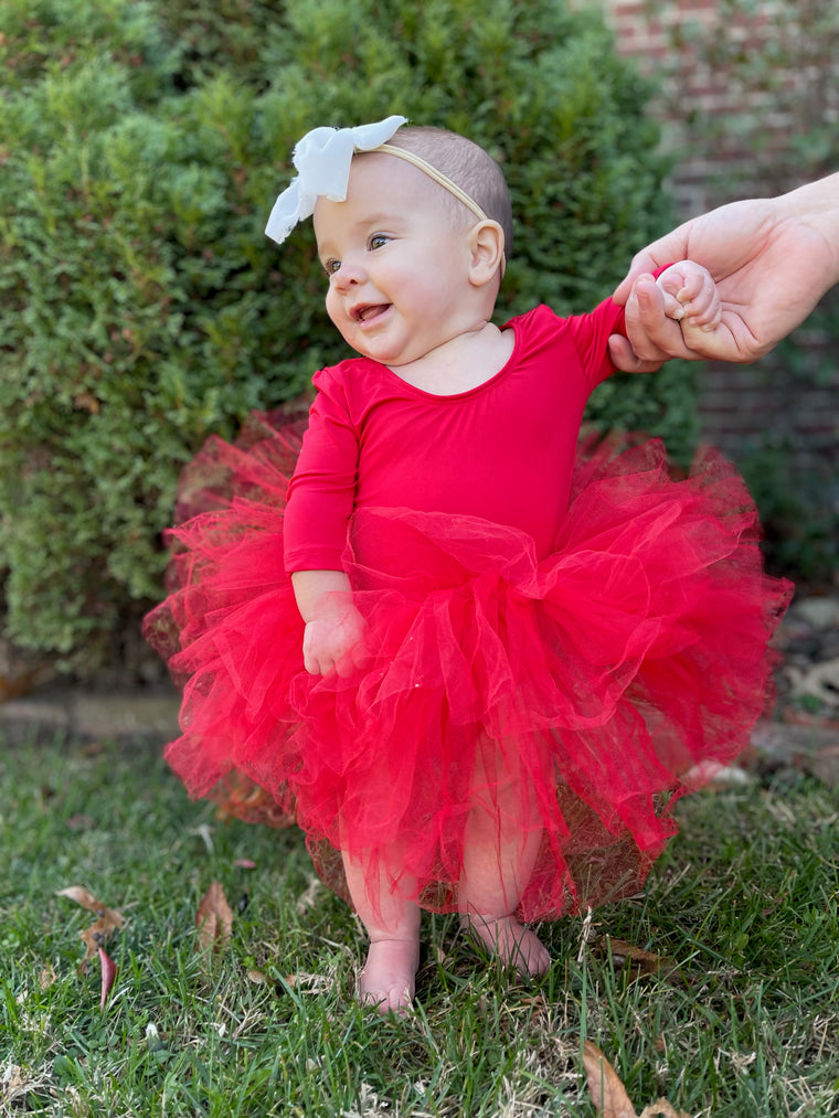 RED TUTU LEOTARD