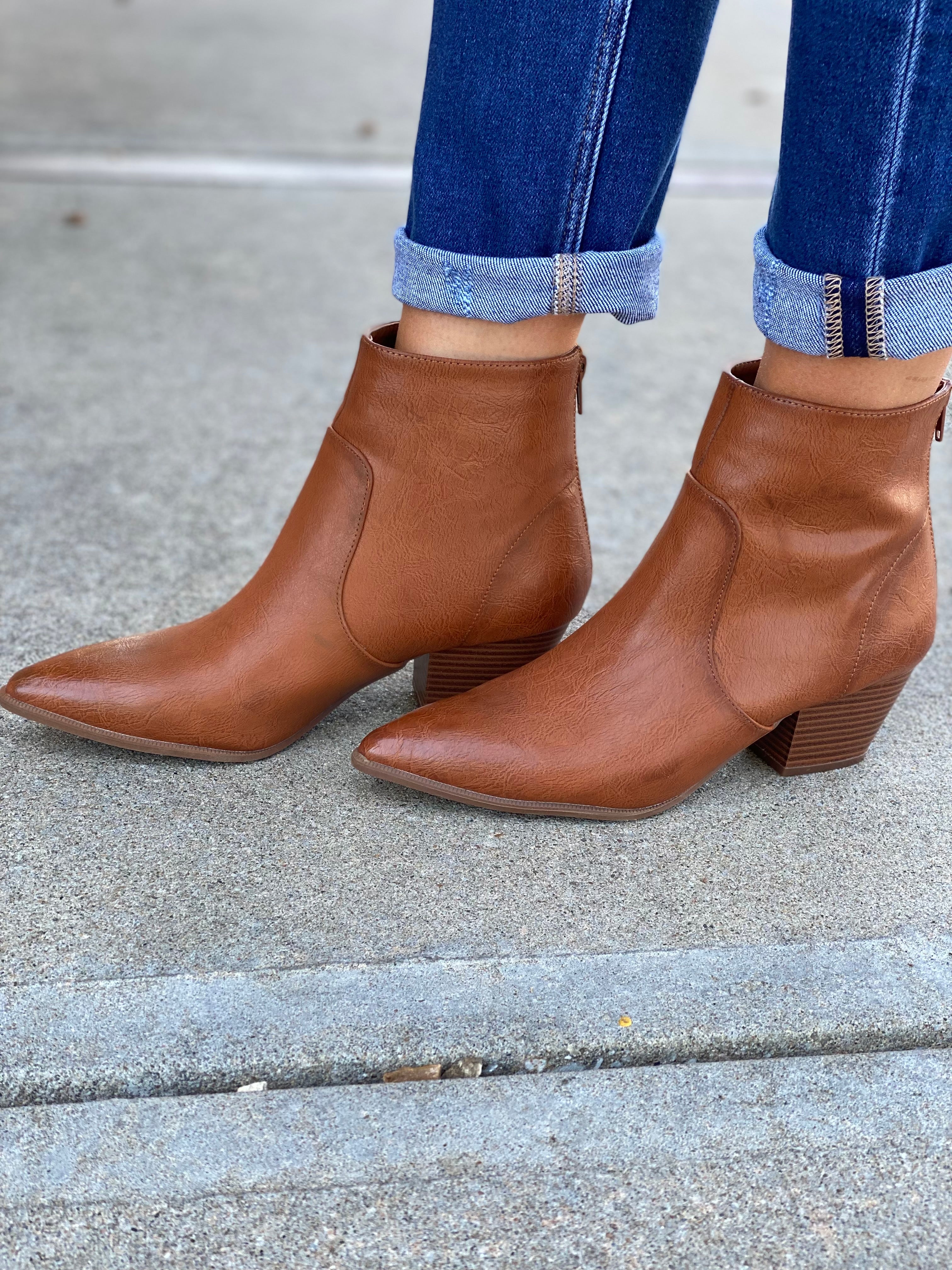 DRY LAND COGNAC BOOTIE