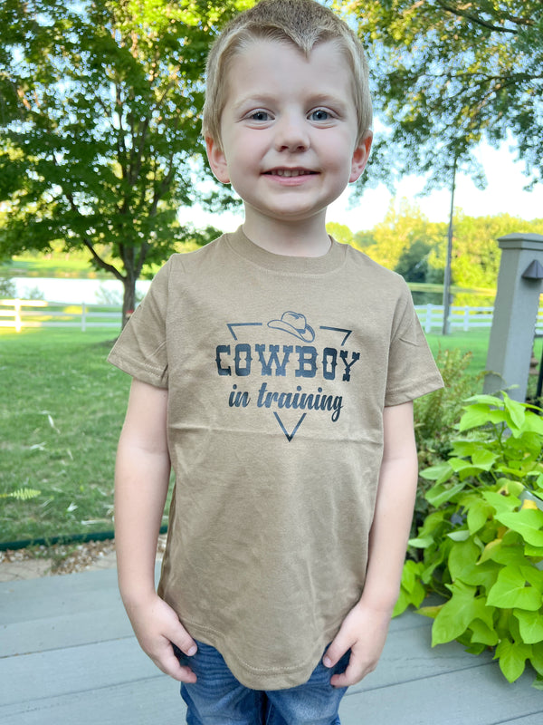 COWBOY IN TRAINING KIDS GRAPHIC TEE