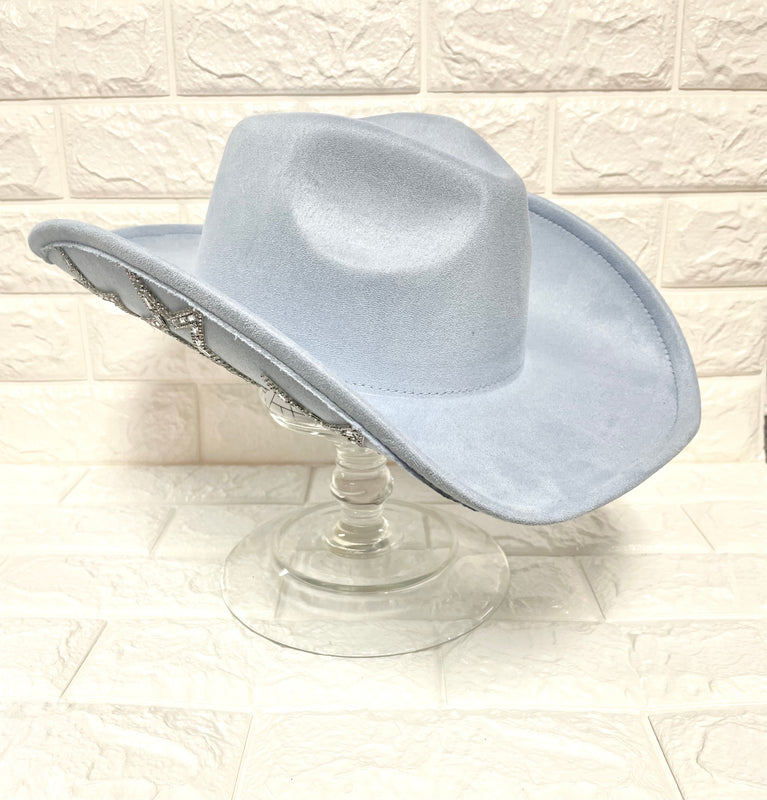 STAR STUDDED WESTERN HAT- 3 COLORS