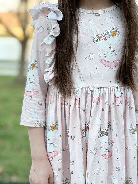 BE HOPPY RUFFLE DRESS