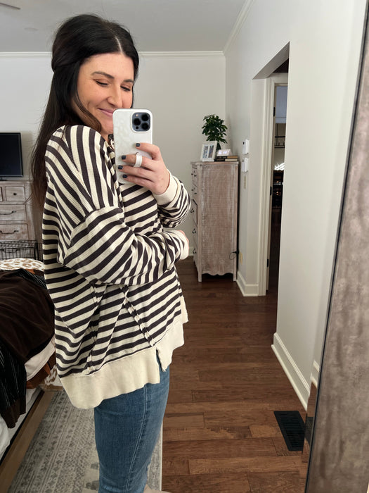 STRIPED THERMAL TOP
