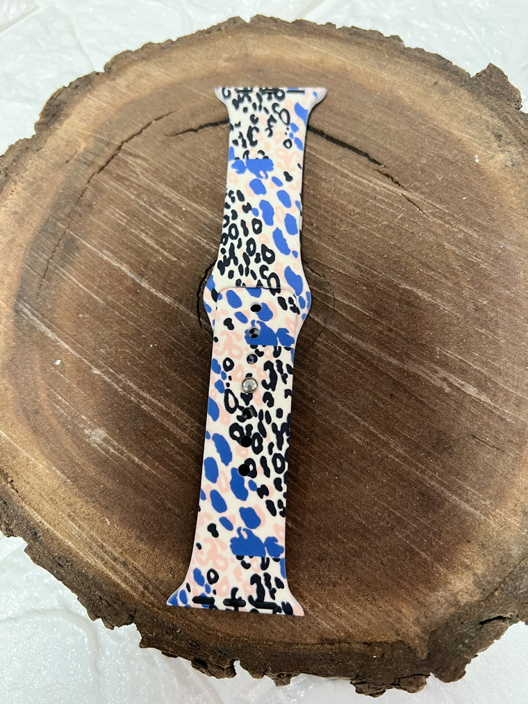 BLUE ANIMAL PATTERN WATCH BAND