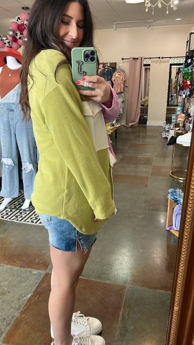 RASPBERRY LIME BUTTON UP