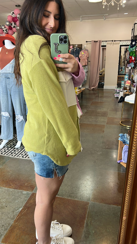 RASPBERRY LIME BUTTON UP