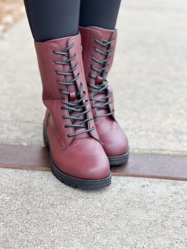 TRESSA COMBAT BOOT- 3 COLORS