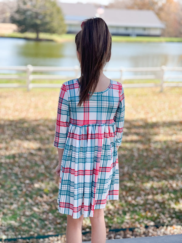 CHRISTMAS PLAID DRESS