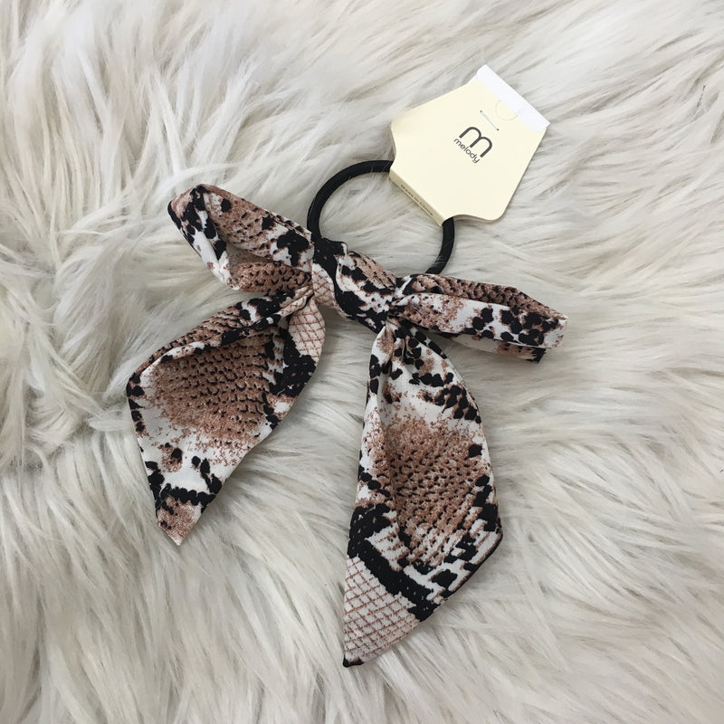 ELASTIC SNAKE HAIR BOW