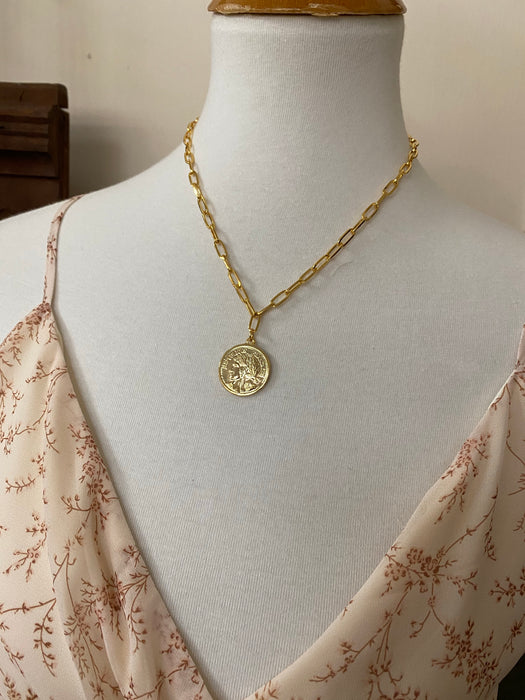 GOLD COIN NECKLACE
