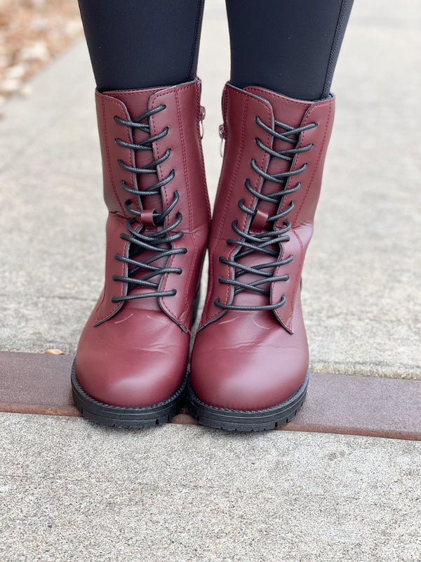 TRESSA COMBAT BOOT- 3 COLORS