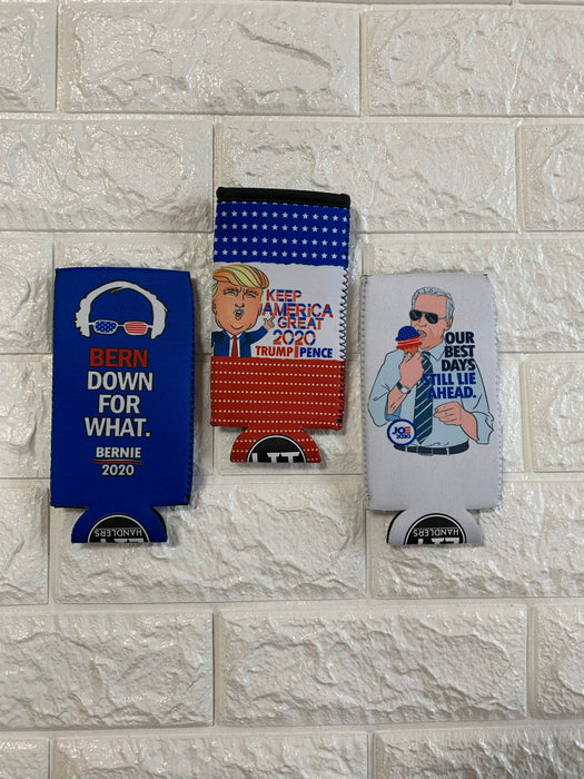 SLIM CAN COOLER POLITICAL