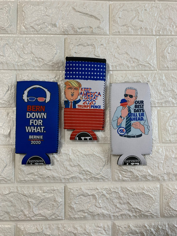 SLIM CAN COOLER POLITICAL
