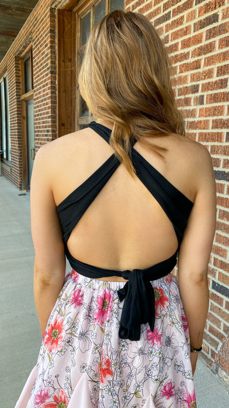 BACK TO IT WRAP TOP- 4 COLORS