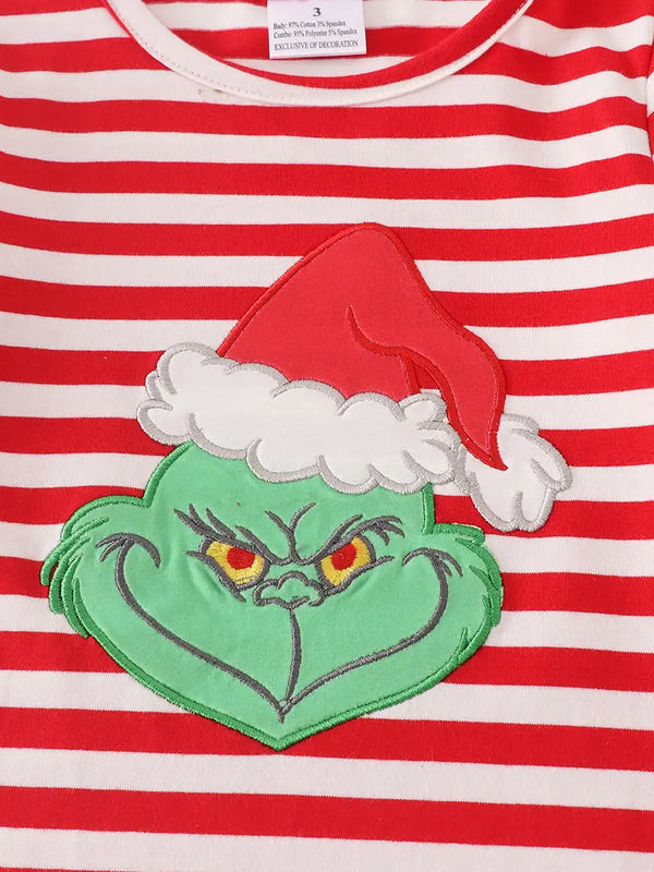 STRIPED GRINCH DRESS