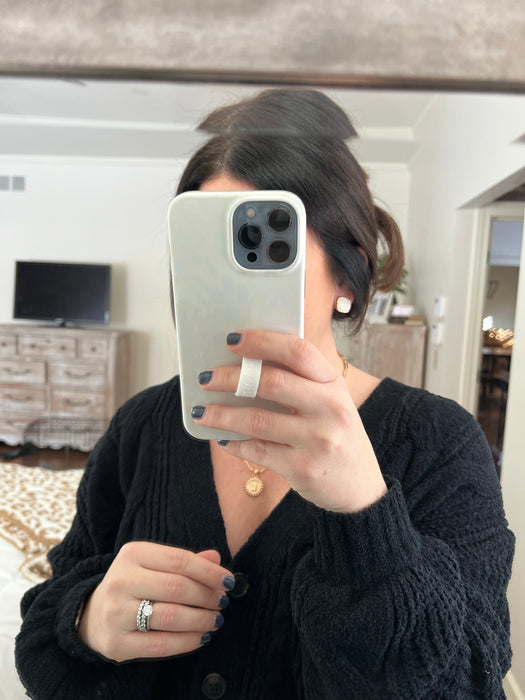 SQUARE DRUZY STUD