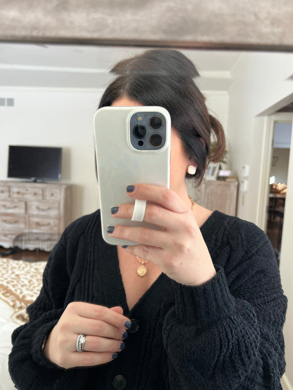 SQUARE DRUZY STUD