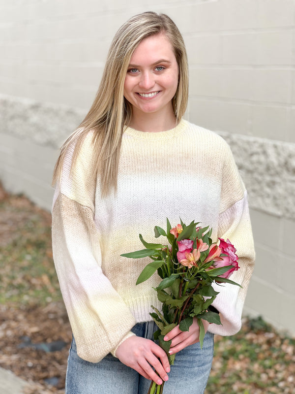 COTTON CANDY SKIES SWEATER- 2 COLORS