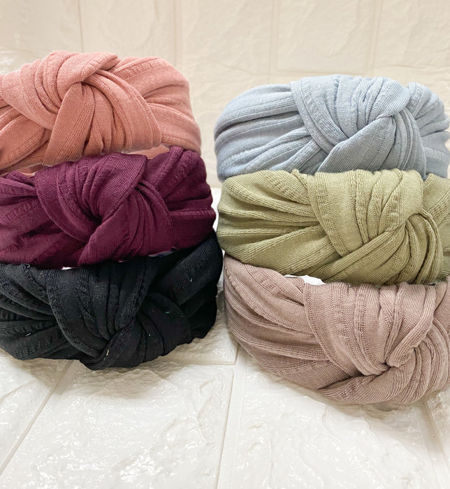 FALL KNOTTED HEADBAND- 6 COLORS