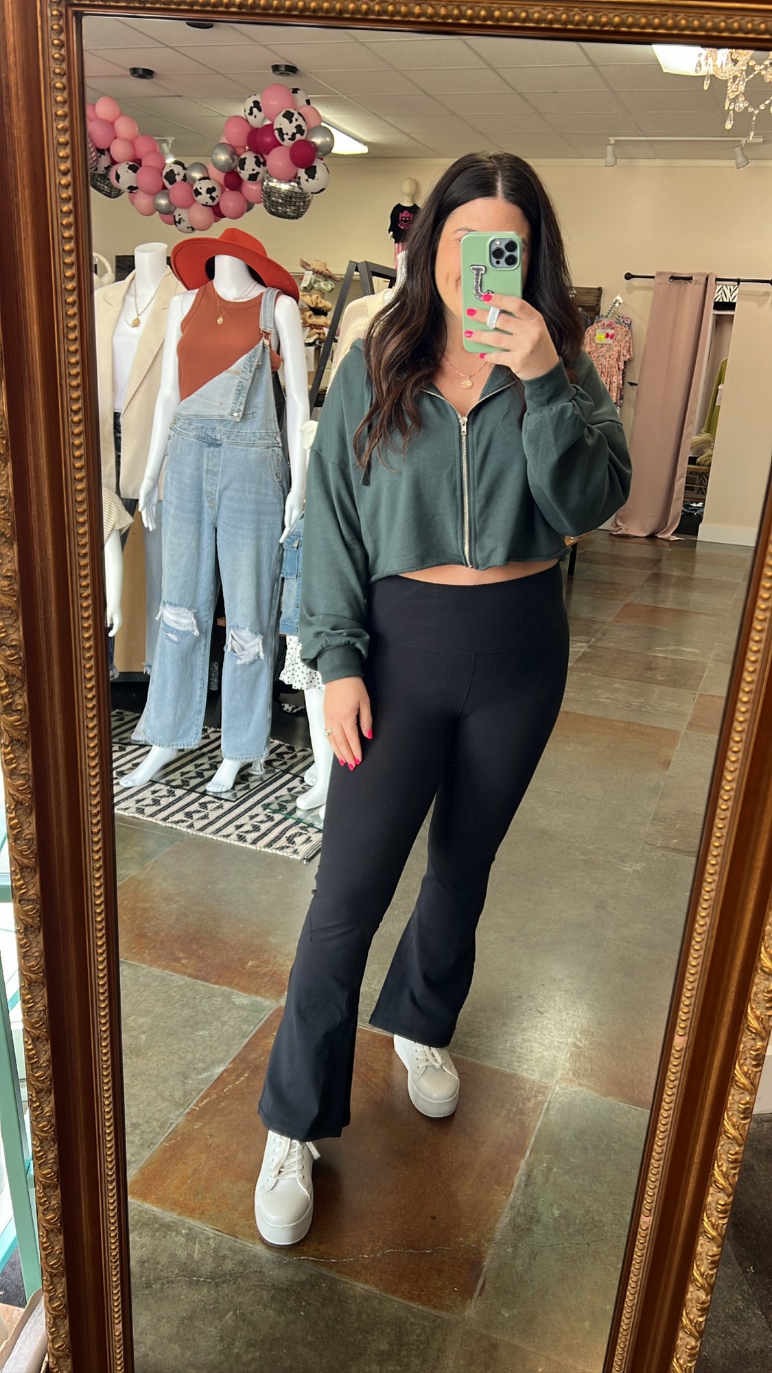 Athleisure: Flared Leggings Outfit — Avery Carrier