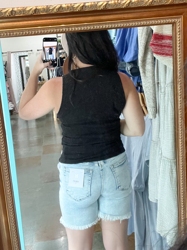 CRINKLE HIGH NECK TANK