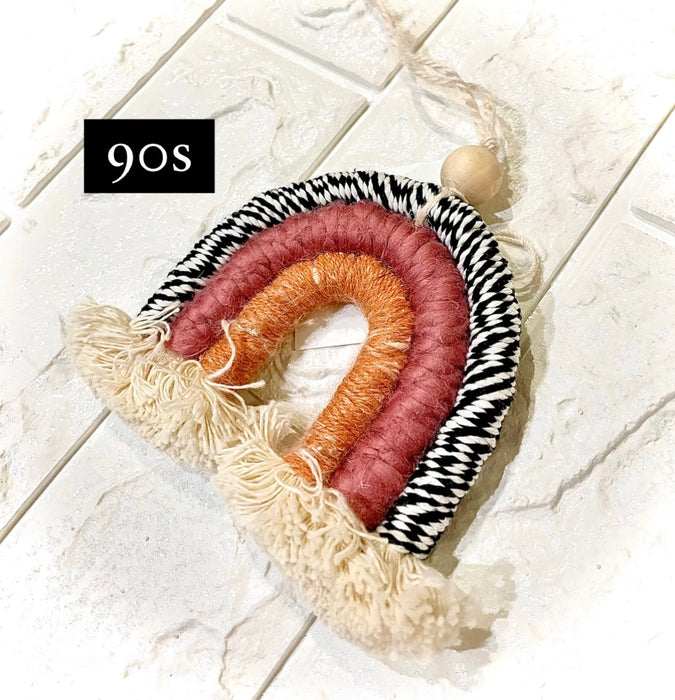 MACRAME RAINBOW WINDOW CHARM