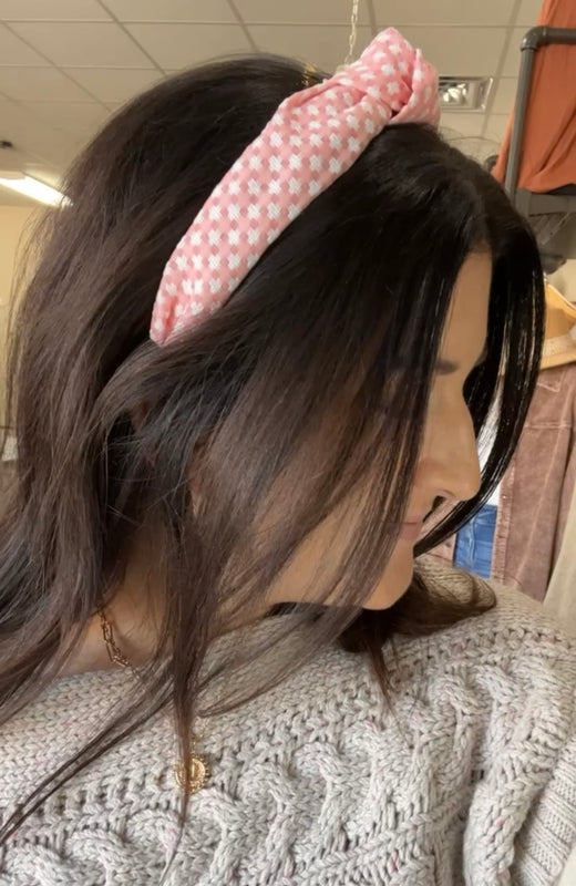 GINGHAM HEADBAND