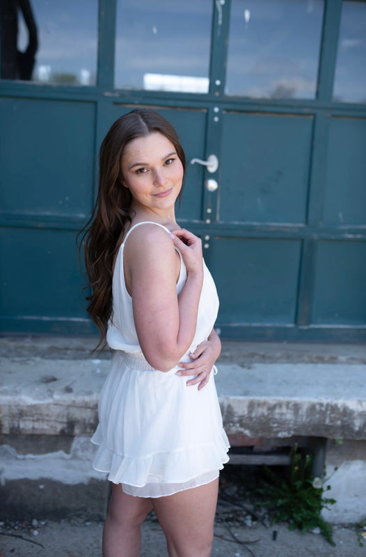 CANCELLED PLANS WHITE ROMPER