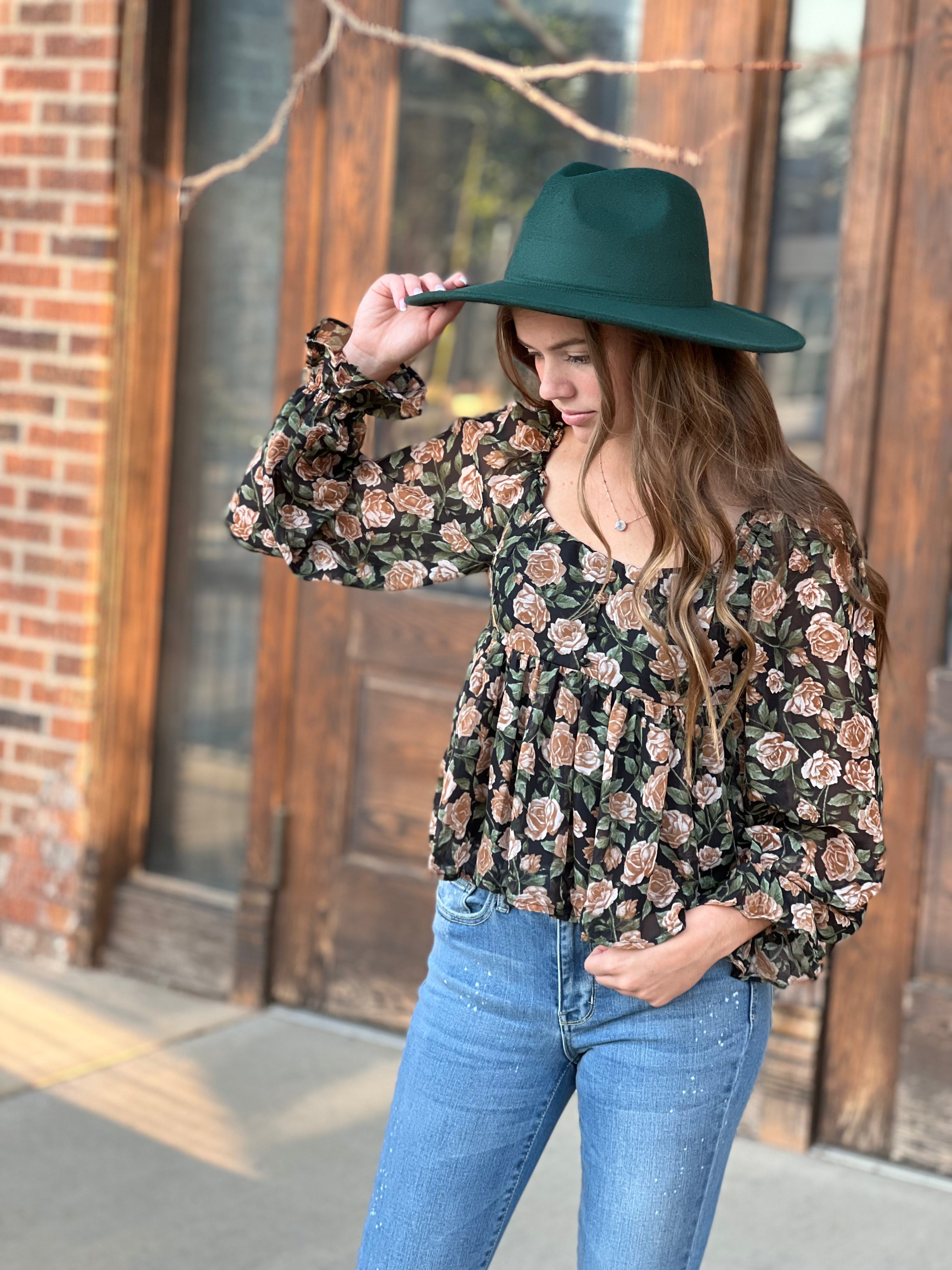 SOLID FALL HAT- 2 COLORS