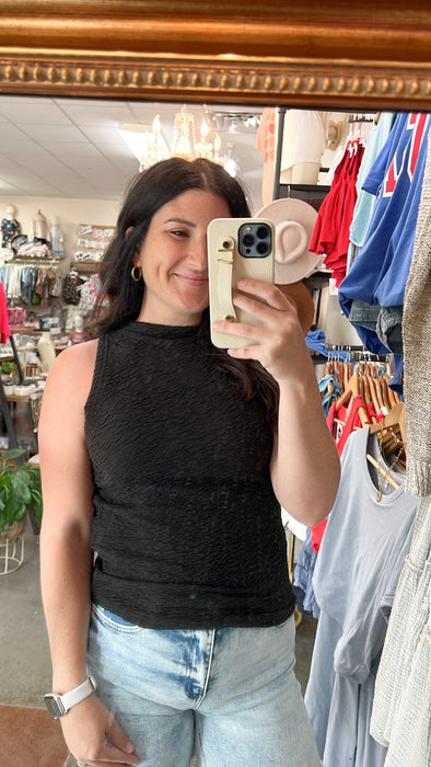 CRINKLE HIGH NECK TANK