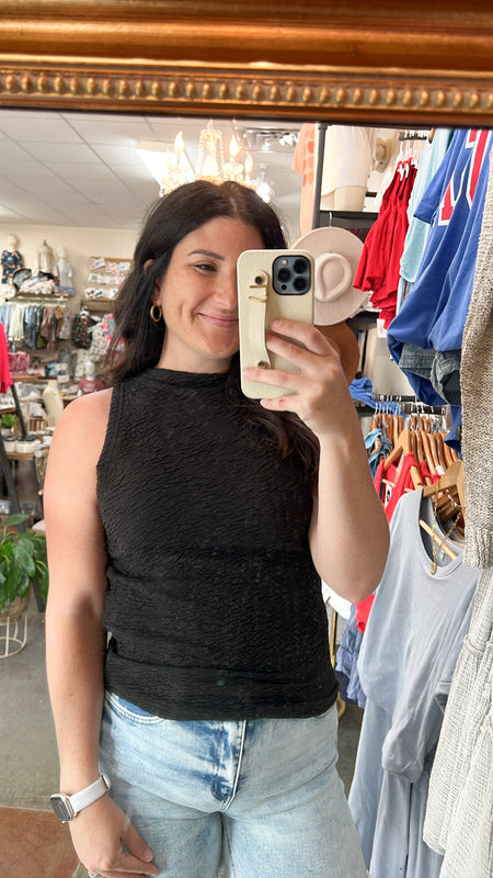 CRINKLE HIGH NECK TANK