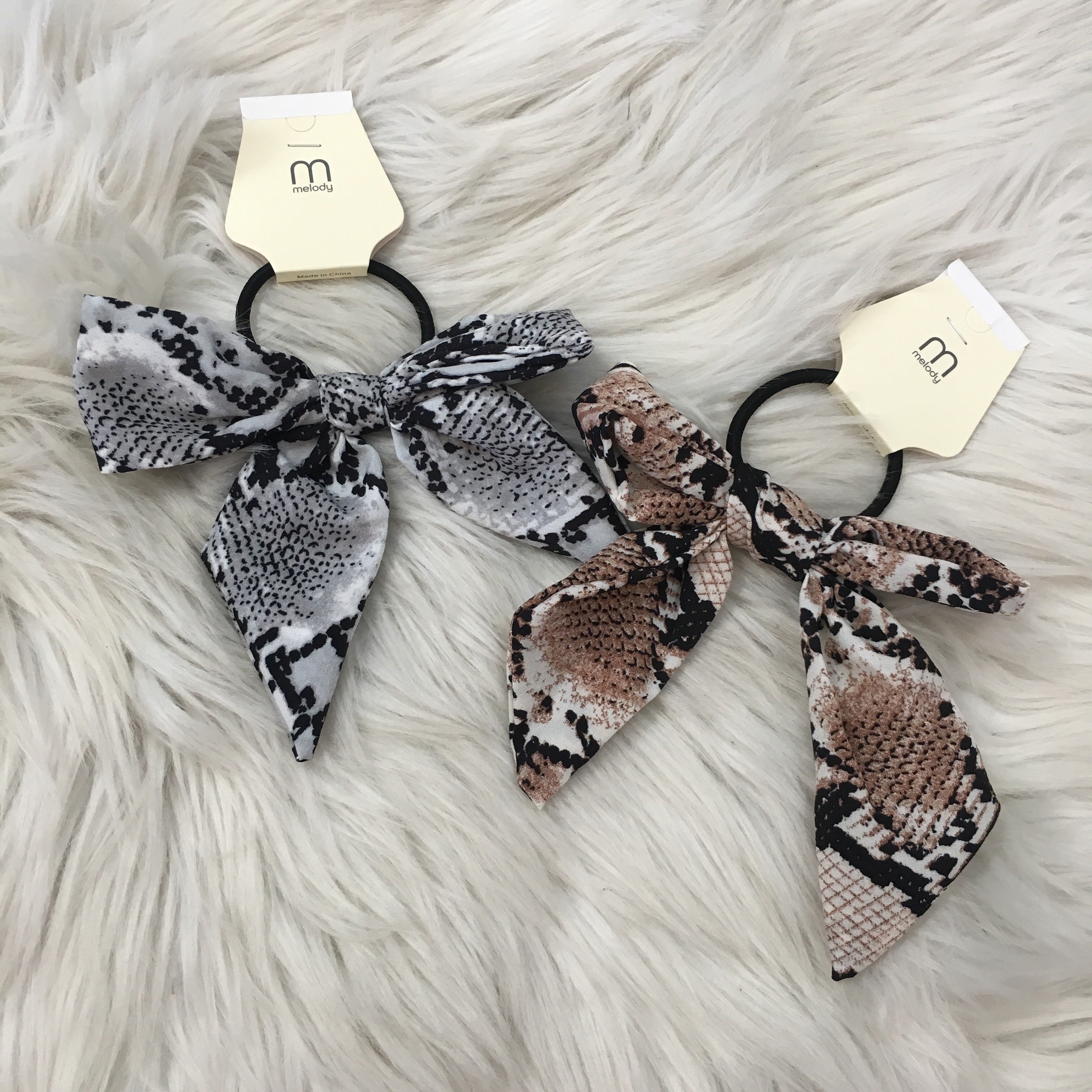 ELASTIC SNAKE HAIR BOW