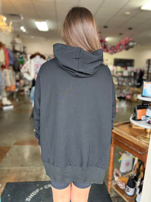 BOXY HOODED TOP- 3 COLORS