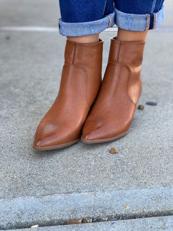 DRY LAND COGNAC BOOTIE