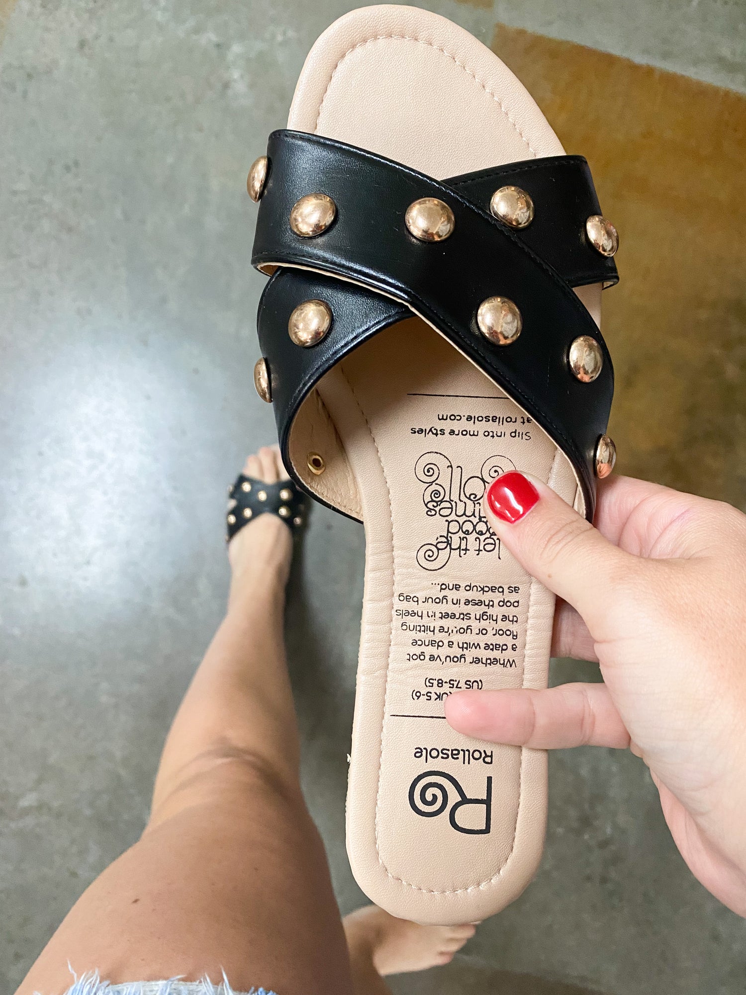 SHOW STOPPER STUDDED SANDAL